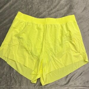 CRZ YOGA Women's Neon Yellow Athletic‎ Sports Shorts Liner XL